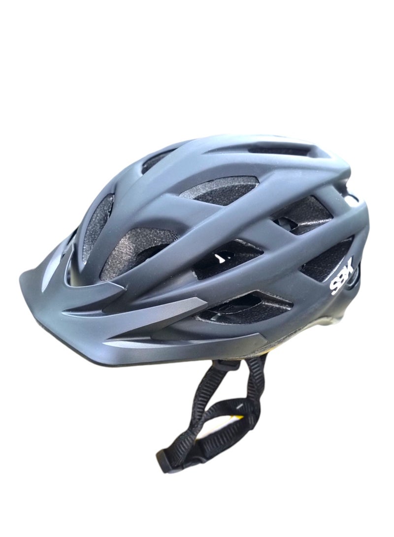 SBK Sport Helmet, Helmet for Scooters and Sports Bicycles with Visor, Adjustable straw