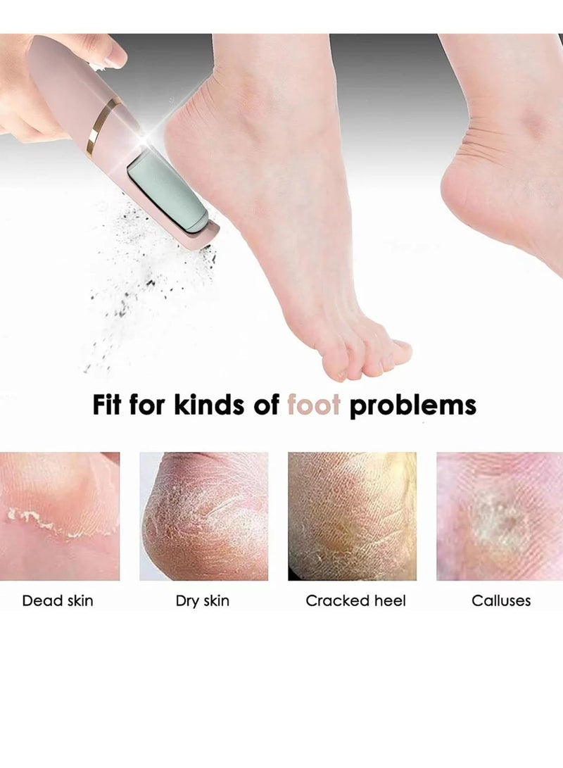 Electric Foot Care File Callus Remover for Feet with Rechargeable Waterproof Professional Pedicure Kit Foot Care Tools Wet and Dry Foot File for Dead Skin