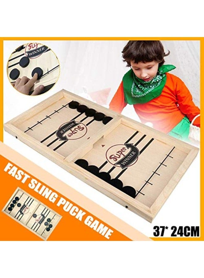 Hockey Board Game – Bounce Chess for Kids & Adults | Sling Puck Family Game for Ages 4+ | Fast & Fun Parent-Child Interactive Play