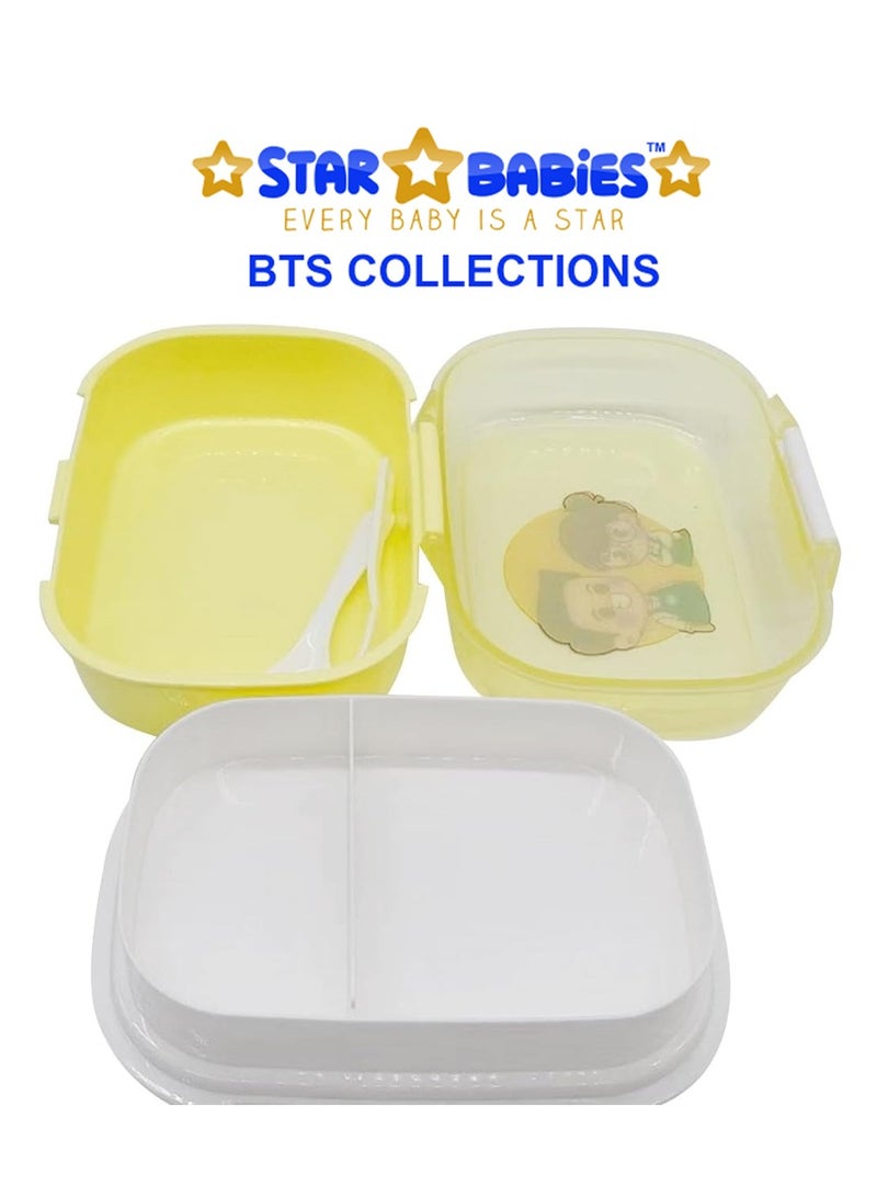 Star Babies BTS Collections - BPA Free Lunch Box , Insulated Stainless Water Bottle with Carry Cap & Sports Cap 600ml - Pack of 2 - Multicolor