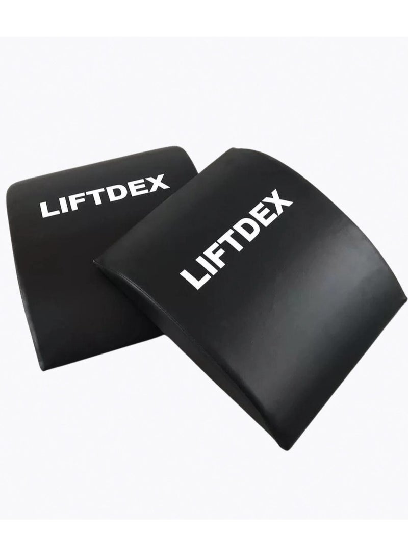 Liftdex Abs Exercise Mat Abdominal & Core Training Exercises Mat Set of 2 - Black