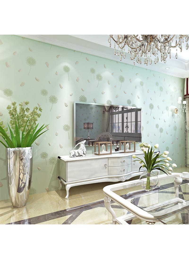 Dandelion Design Thicken Waterproof Self-Adhesive Wallpaper For Kids Room And Television Background Wall 0.53*9.5 Meters