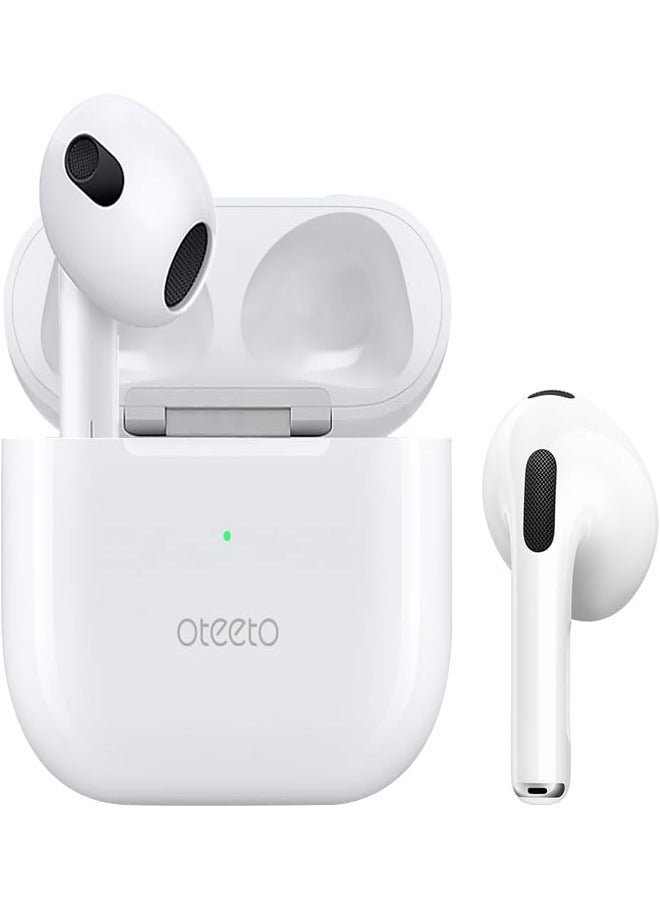 Oteeto OT4 True Wireless Earphone With Hifi Sound Quality and Wireless Charging Compatible With Android Mobile and Tablet