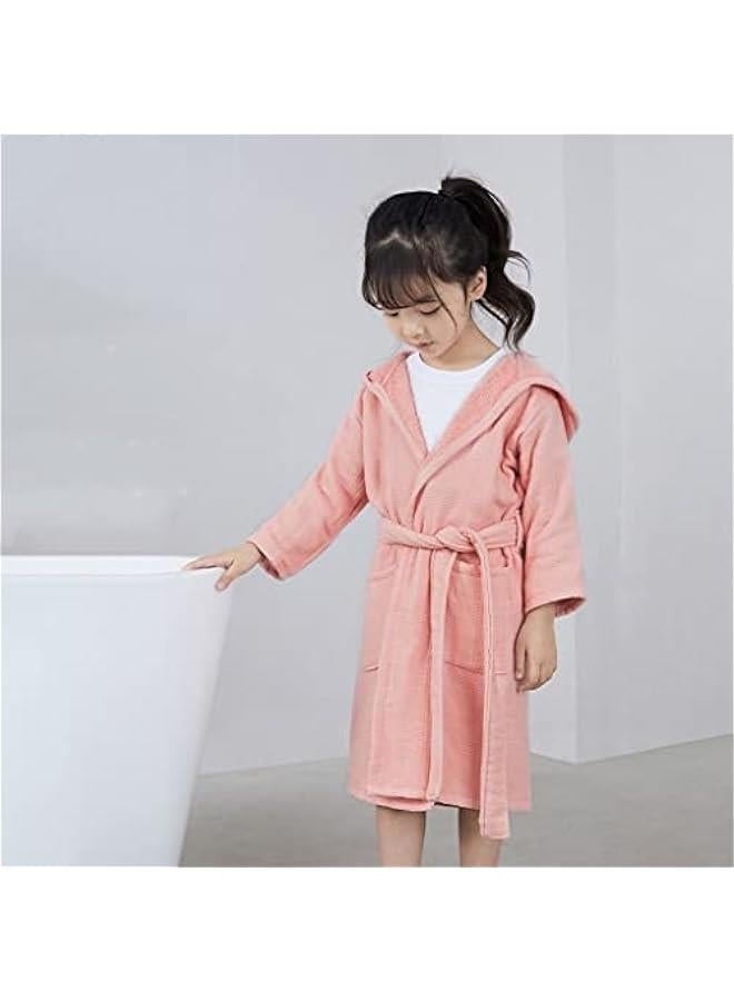 Boys Girls Towel Bathrobe, Robe Microfibre，Hooded Toddler Soft Fuzzy Robe For Kids 3-8 Years