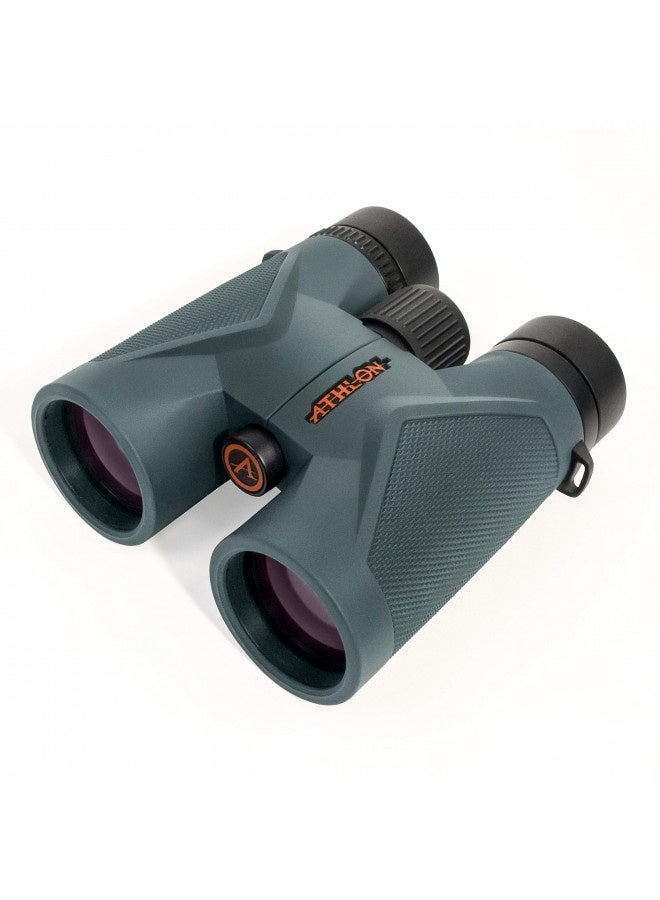 Athlon Optics 8X42 Midas Uhd Grey Binoculars With Ed Glass For Adults And Kids, High-Powered Binoculars For Hunting, Birdwatching, And More