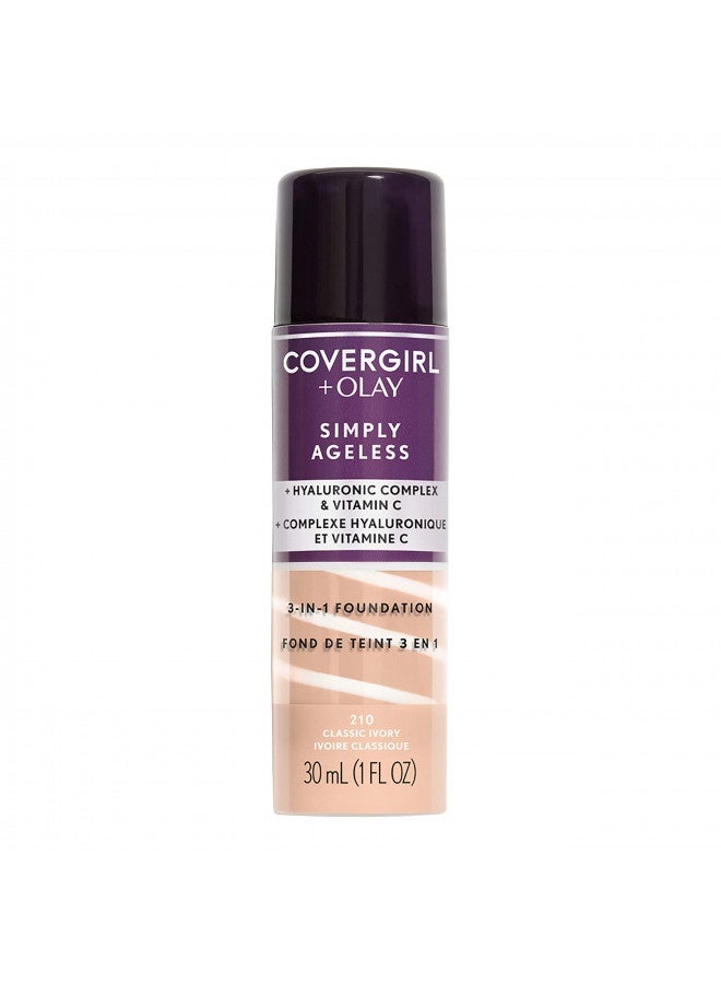 Covergirl+Olay Simply Ageless 3-In-1 Liquid Foundation, Classic Ivory