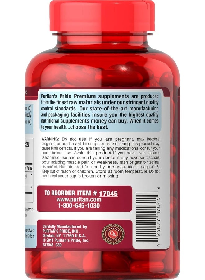 Q-Sorb Coq10 Plus Red Yeast Rice 120 Rapid Release Softgels