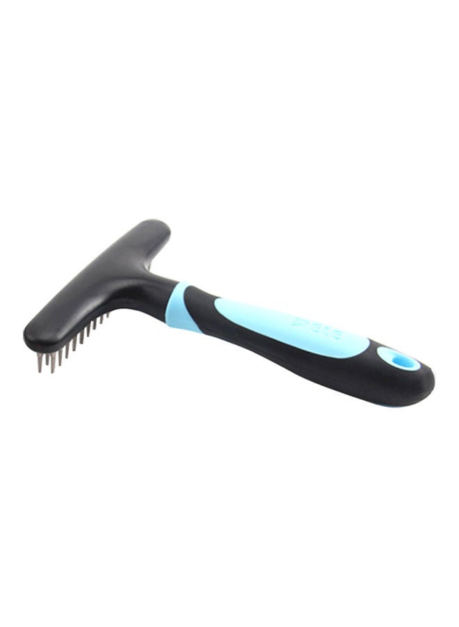 Pet Dog Cat Comb Pet Grooming Brush Rake Tool Remover Hair Shedding Tool For Home Daily Use Portable blue 23.50 x 4.00 x  14.00cm