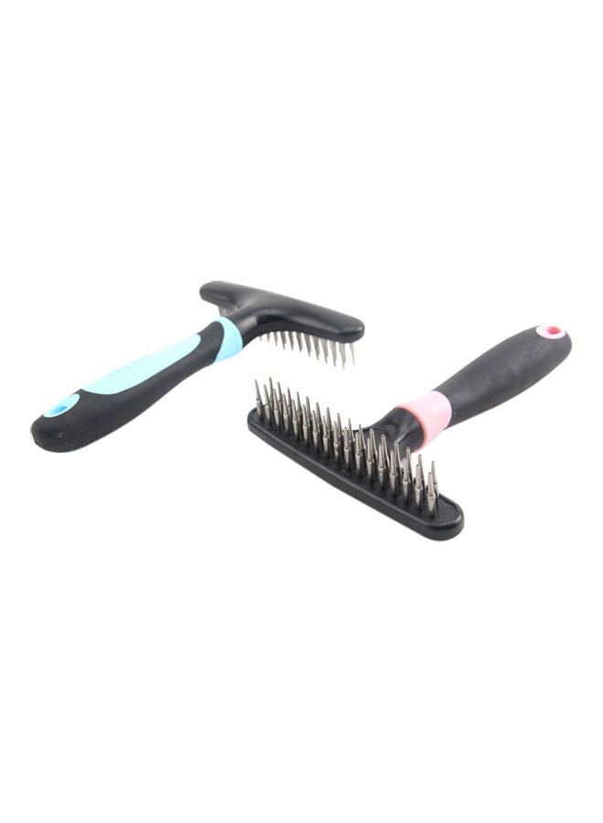 Pet Dog Cat Comb Pet Grooming Brush Rake Tool Remover Hair Shedding Tool For Home Daily Use Portable blue 23.50 x 4.00 x  14.00cm