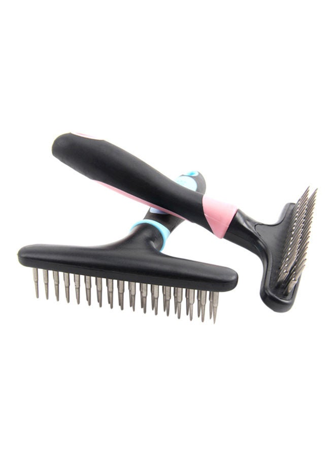 Pet Dog Cat Comb Pet Grooming Brush Rake Tool Remover Hair Shedding Tool For Home Daily Use Portable blue 23.50 x 4.00 x  14.00cm