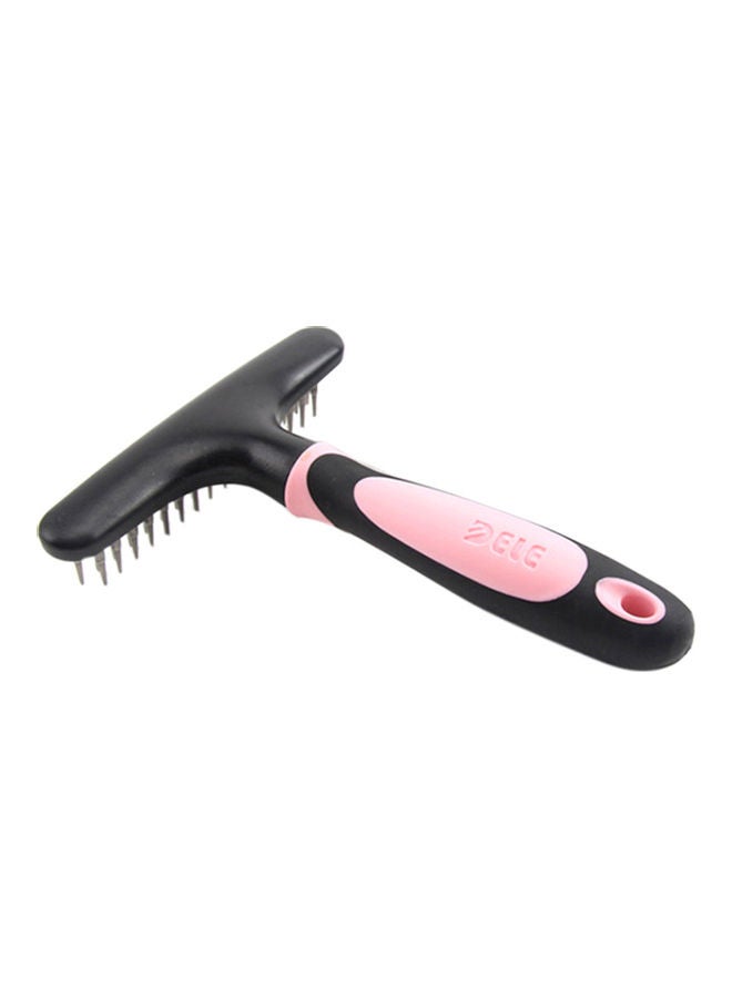 Pet Dog Cat Comb Pet Grooming Brush Rake Tool Remover Hair Shedding Tool For Home Daily Use Portable pink 23.50 x 4.00 x 14.00cm