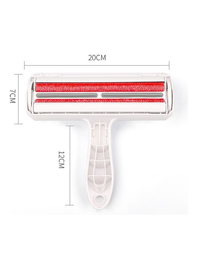 Pet Hair Remover Roller Red/White 20x12cm