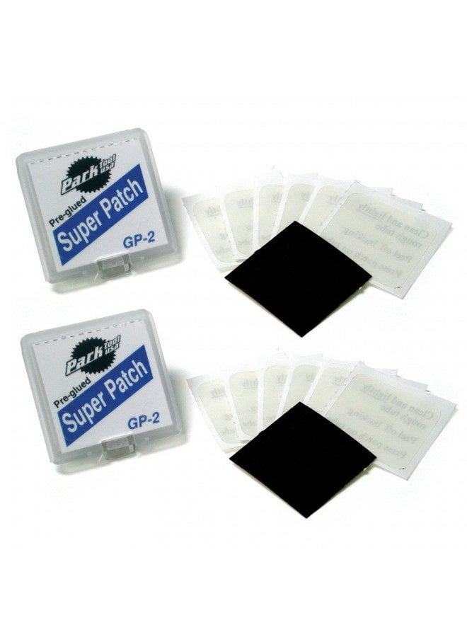 Park Tool Gp-2 Pre-Glued Super Patch Puncture Repair Kits (Pair)
