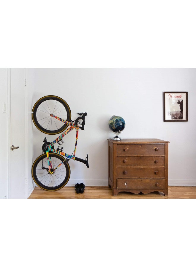 Hornit Clug Bike Clip Storage Rack And Mount System - World’S Smallest Bike Rack For Indoor / Outdoor Bike Storage - Won'T Damage Rims, Tires - Roadie Fits Tires 1