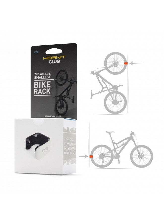 Hornit Clug Bike Clip Storage Rack And Mount System - World’S Smallest Bike Rack For Indoor / Outdoor Bike Storage - Won'T Damage Rims, Tires - Roadie Fits Tires 1