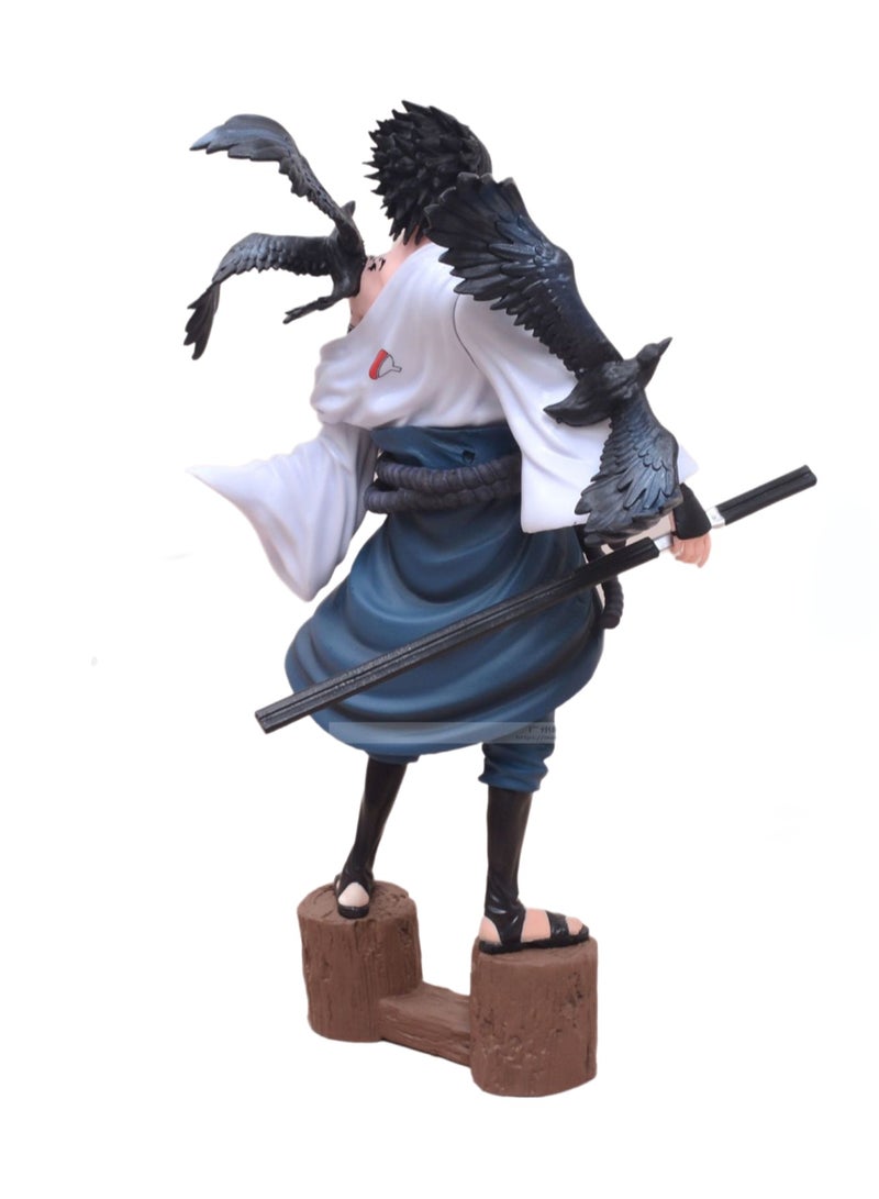 Sasuke With Curse Tattoo Standing Figure Model (About 26cm High)