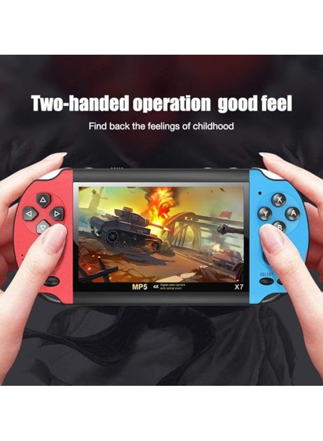 Console, Irovami X7 4.3 Inch Video Game Console Handheld Game Players Rocker 8GB Memory Built in 6000 Games MP5 Game Controller