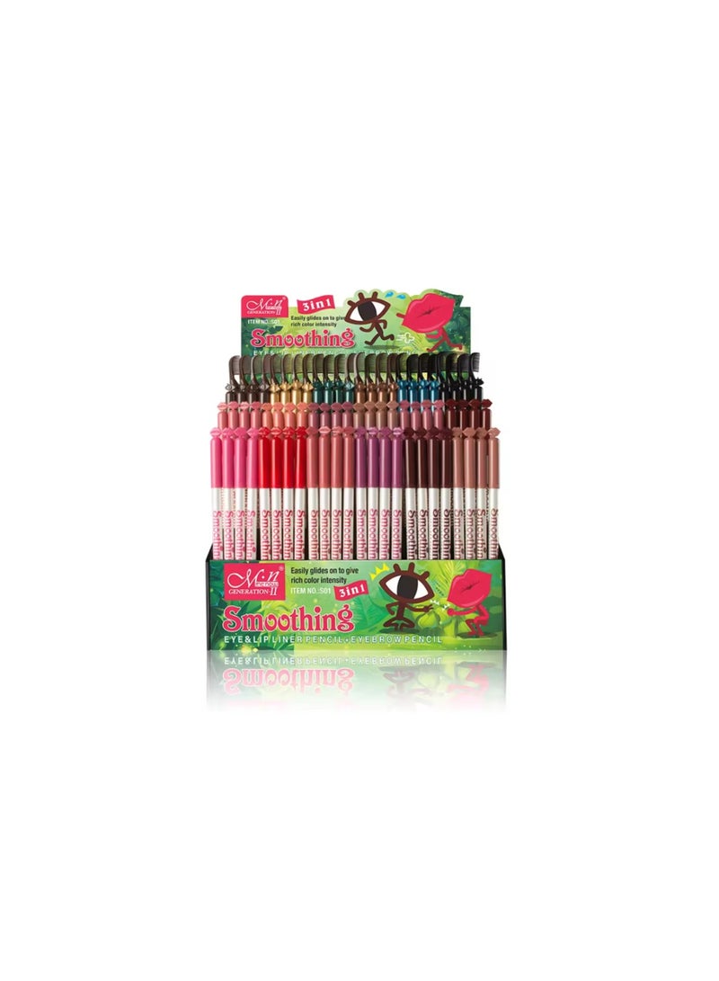 Eye Lip And Eyebrow 3In 1 Kit 288 Pieces