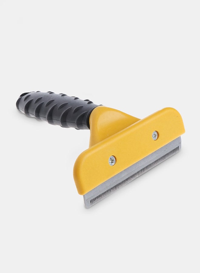 Hair Comb For Dogs Yellow/Black/Grey Small