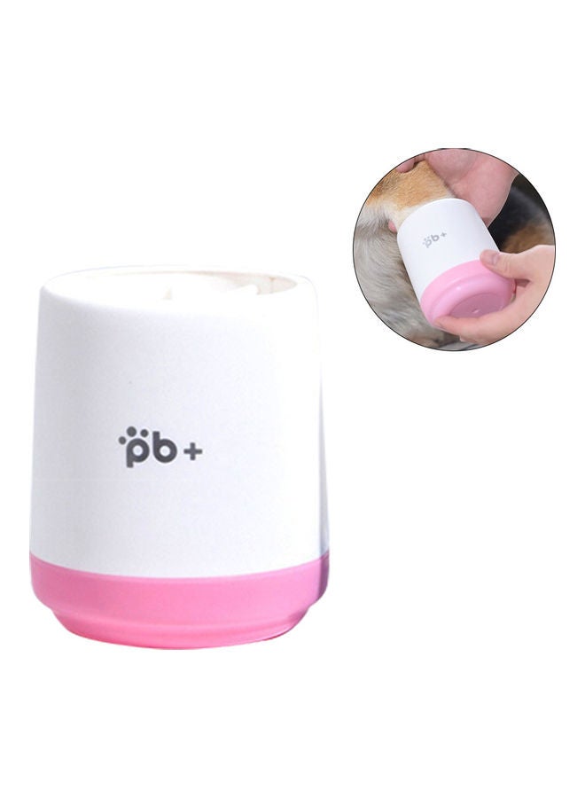 Pet Paw Cleaner Cup Pink 10.50 x 9.00 x 9.00cm