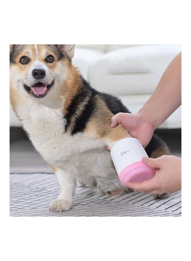 Pet Paw Cleaner Cup Pink 10.50 x 9.00 x 9.00cm