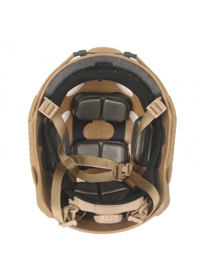 Loogu Fast Pj Base Jump Military Helmet With 12-In-1 Headwear