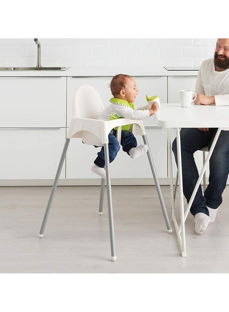 Washable Highchair for Babies & Toddlers, Adjustable Baby Feeding Chair with Removable Tray, Portable & Non-Tip Design, Compact & Lightweight, Easy to Clean