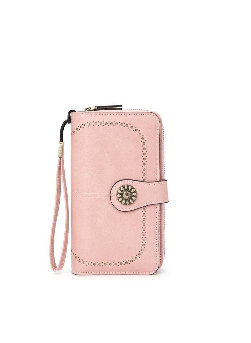 Long zippered women's wallet wallet