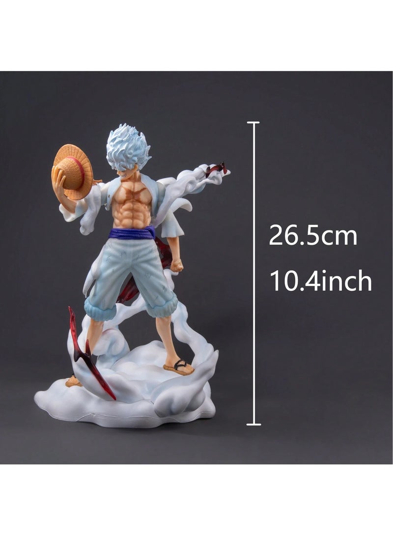 Standing Luffy Figures Manga One Piece Anime Figure Luffy Gear 5 Nika Model 15cm PVC GK Figurine Collectible Room Ornament Kids Toys Gift