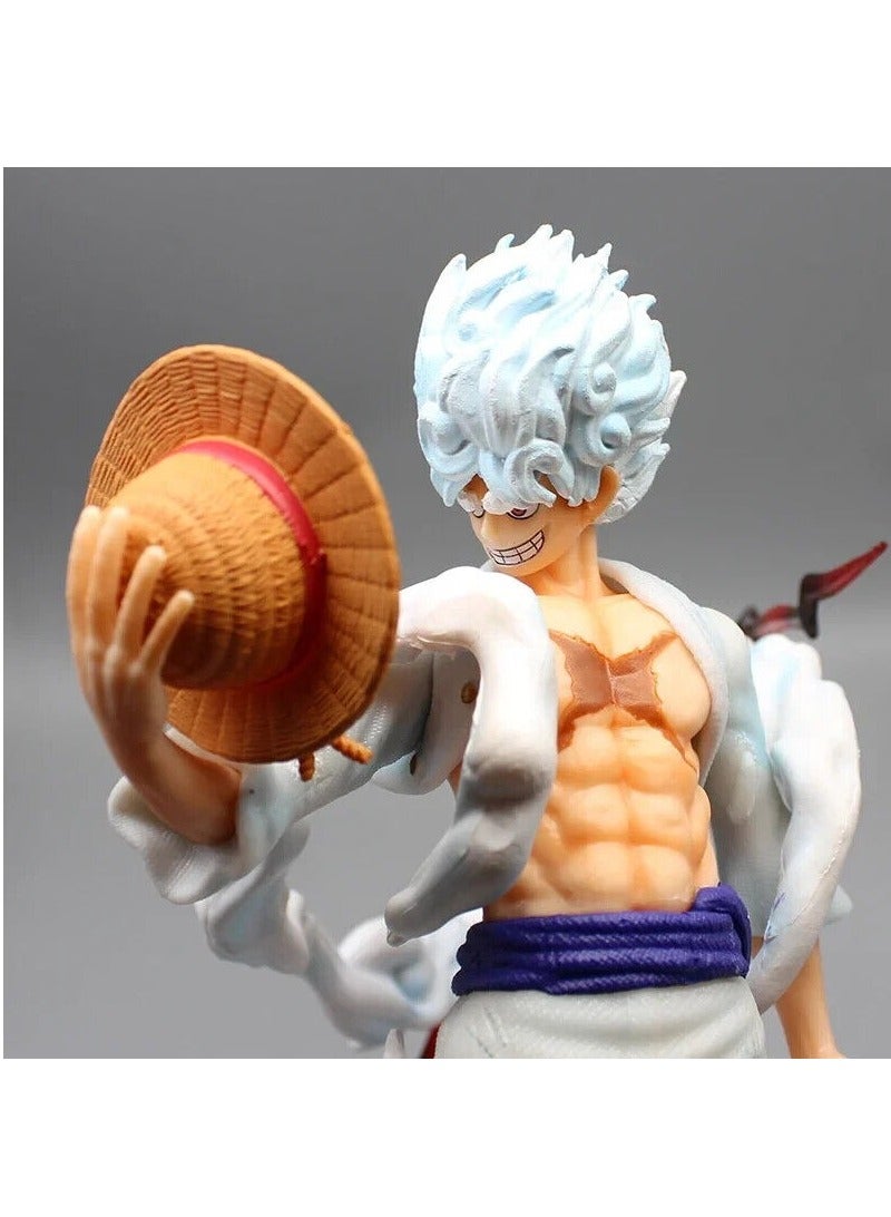 Standing Luffy Figures Manga One Piece Anime Figure Luffy Gear 5 Nika Model 15cm PVC GK Figurine Collectible Room Ornament Kids Toys Gift