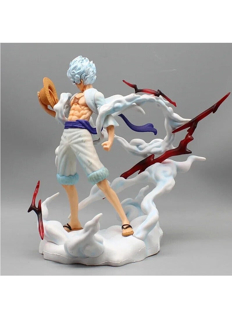 Standing Luffy Figures Manga One Piece Anime Figure Luffy Gear 5 Nika Model 15cm PVC GK Figurine Collectible Room Ornament Kids Toys Gift