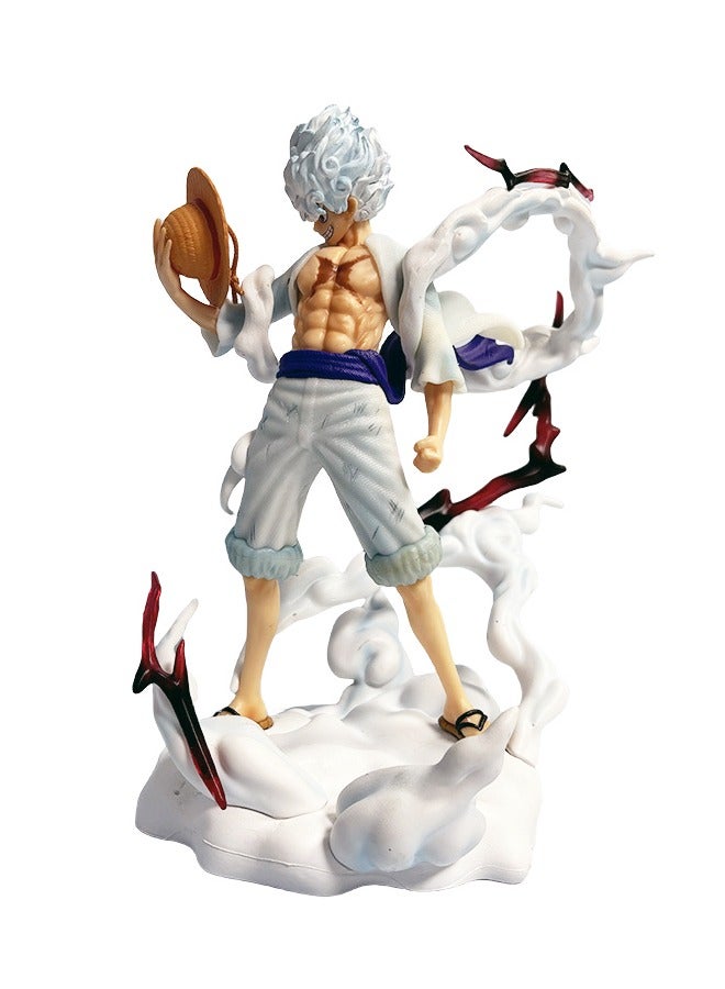 Standing Luffy Figures Manga One Piece Anime Figure Luffy Gear 5 Nika Model 15cm PVC GK Figurine Collectible Room Ornament Kids Toys Gift