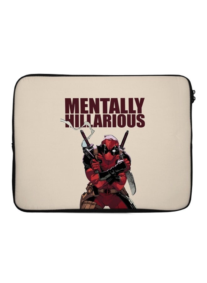 Deadpool Quoted Printed Laptop Sleeve