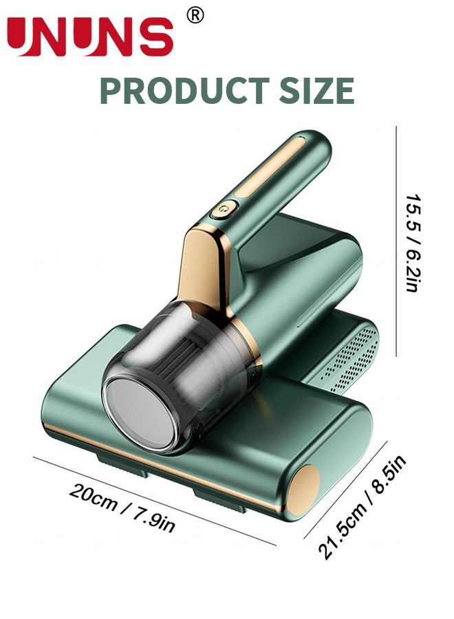 4-in-1 Mattress Vacuum Cleaner,Upgraded 14KPa UV Bed Cleaner Handheld Effectively Clean Up Bed,Cloth Sofas,Carpets And Ther Fabric Surfaces,Powerful Handheld Vacuums For Dust And Pet Hair, Green