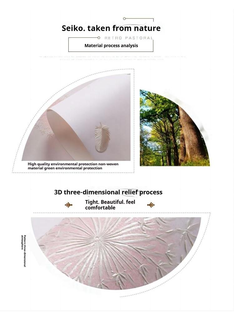 Dandelion Design Thicken Waterproof Self-Adhesive Wallpaper For Kids Room And Television Background Wall 0.53*9.5 Meters