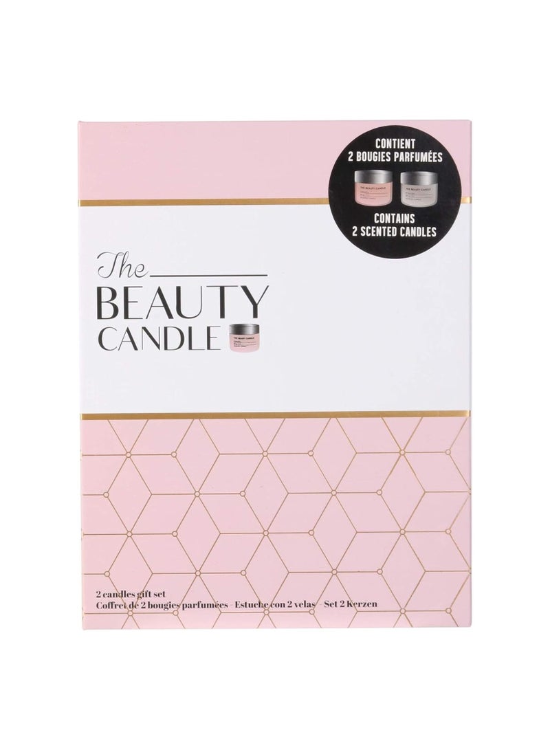 Home Deco Factory Candle Factory The Limited Edition 2 Pack In A Pretty Box - Camelia And Magnolia Fragrance - Lifetime For A Candle 9 Hours - Weight 84G Per Candle