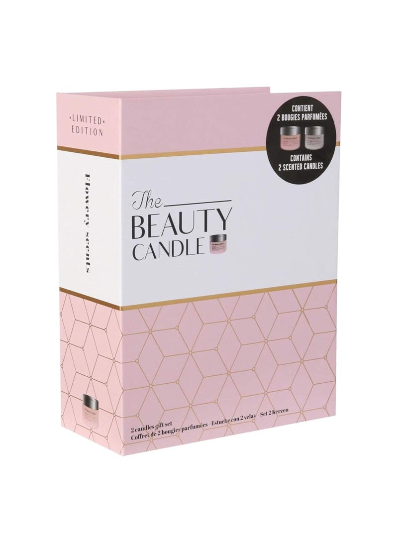 Home Deco Factory Candle Factory The Limited Edition 2 Pack In A Pretty Box - Camelia And Magnolia Fragrance - Lifetime For A Candle 9 Hours - Weight 84G Per Candle