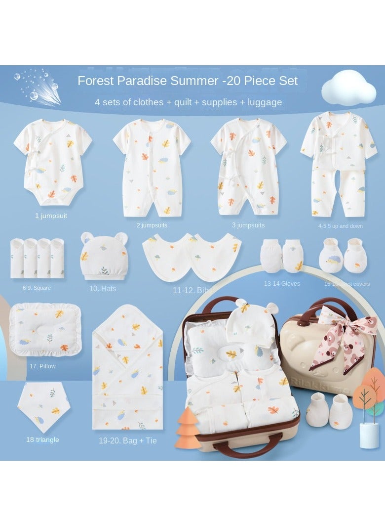 Newborn Baby Gifts Set Newborn Layette Gifts Set Baby Girl Boys Gifts Premium Cotton Baby Clothes Accessories Set