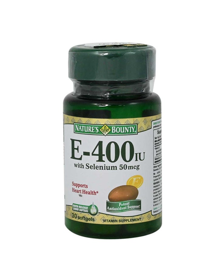 E 400mg With Selenium 50mcg 30s