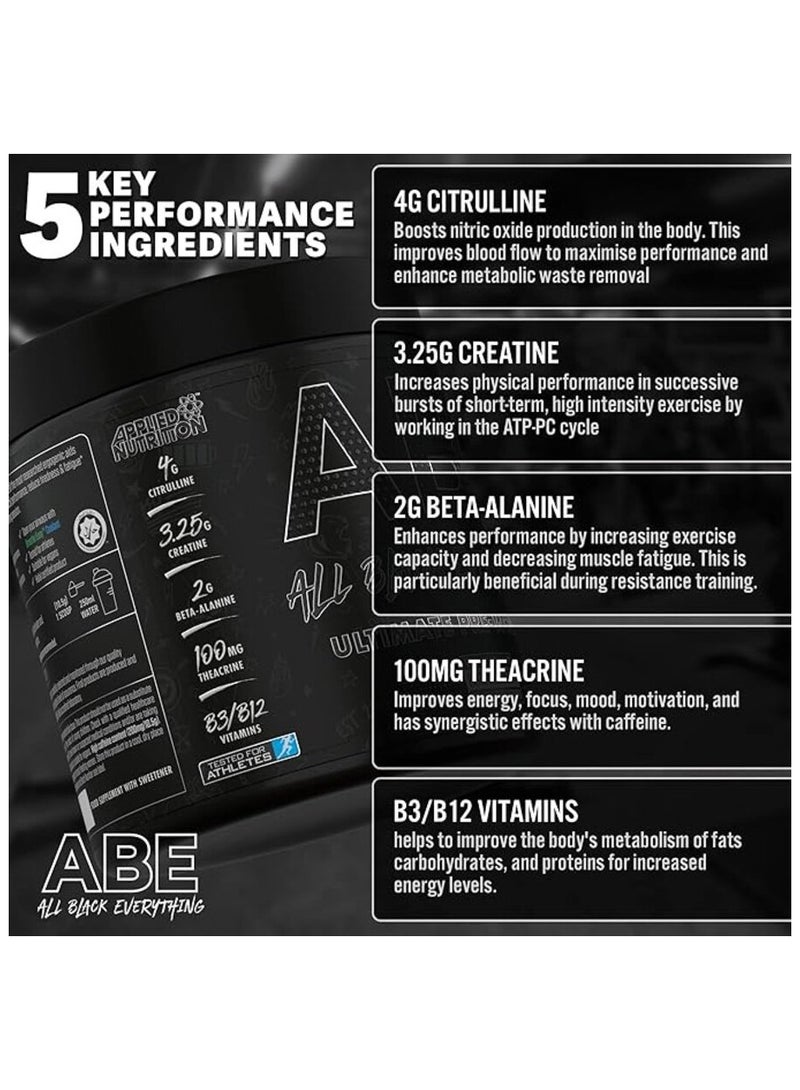 Applied Nutrition, ABE Pre Workout, Candy Icy Blast, 375g, 30 Servings