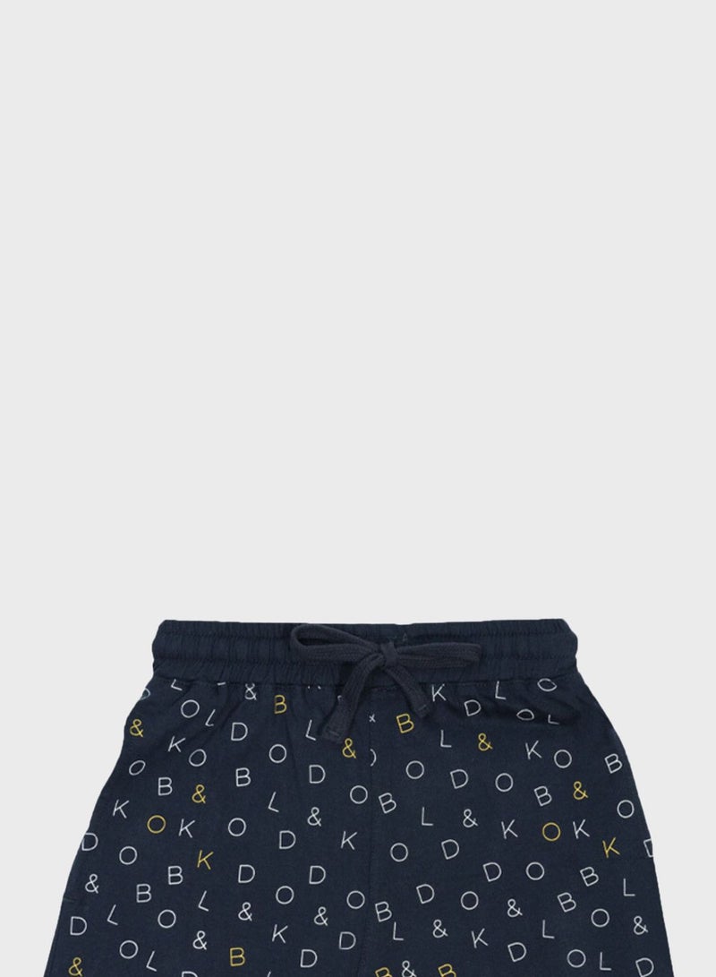 Kids Aop Signature Shorts