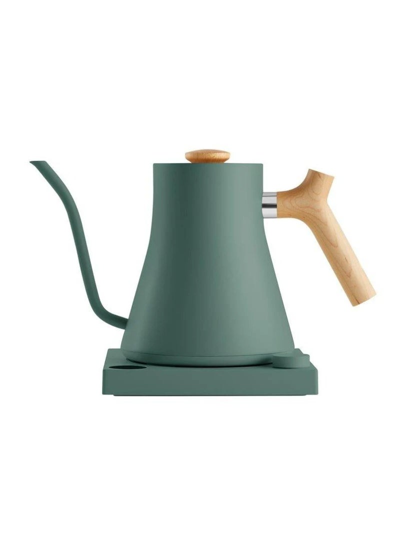 Stagg EKG Electric Coffee Kettle 900ml 1200W, Smoke Green And Maple Wooden Handle