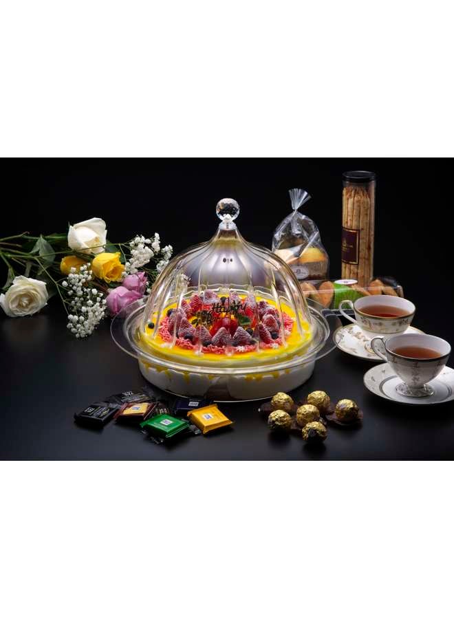 Acrylic Dome Serving Set 35 cm