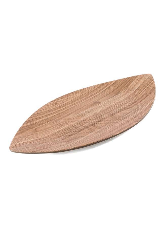 Melamine Wooden Leaf Plate 12.8 Inch