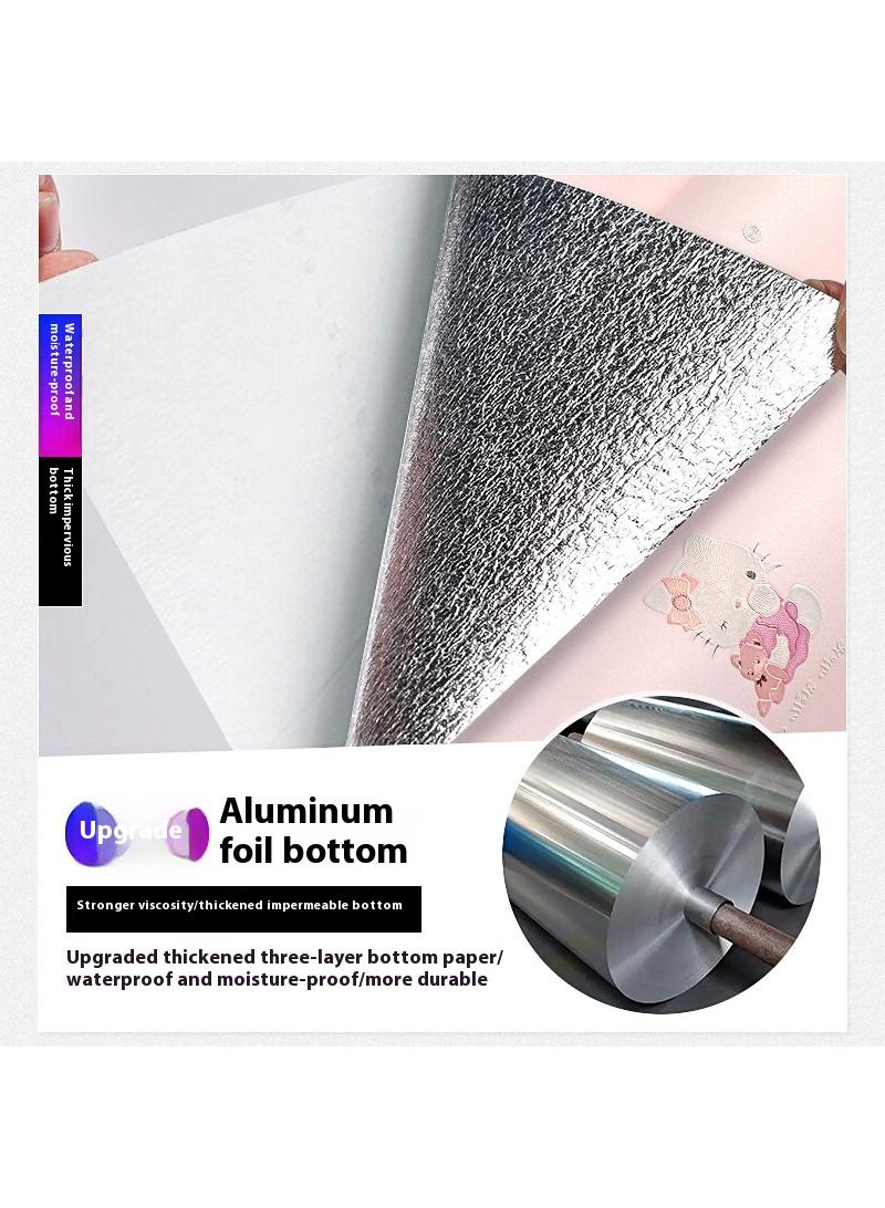 Hello Kitty Design Thicken Waterproof Self-Adhesive Wallpaper For Kids Room 0.53*9.5 Meters