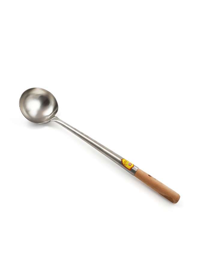 1 Piece Stainless Steel Soup XXL Ladle Brown,Silver