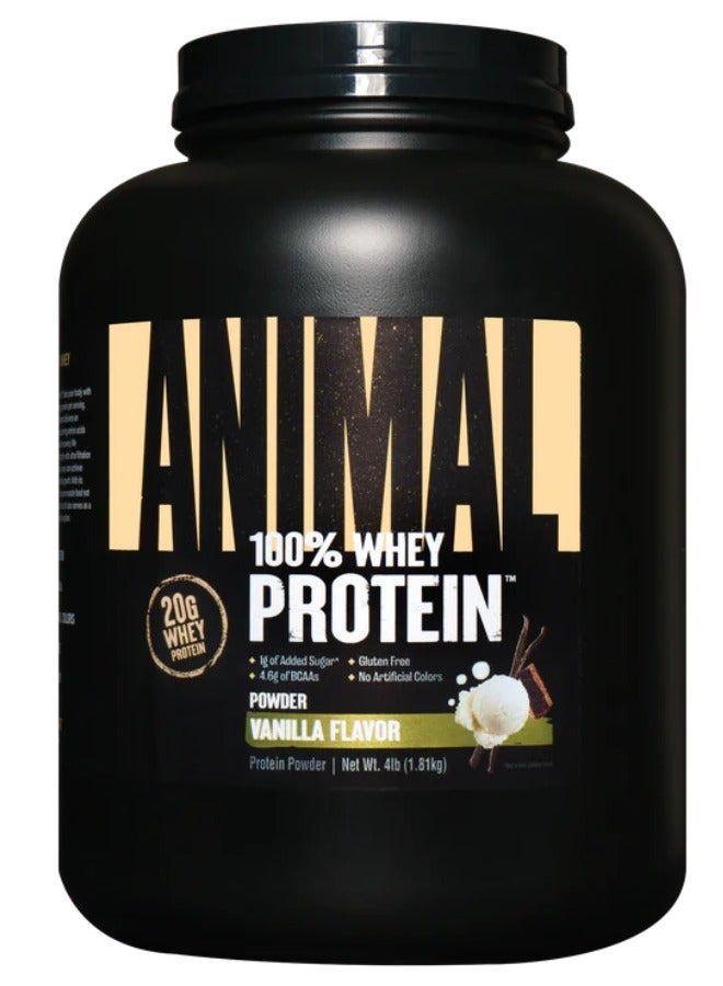 Animal 100% Whey Protein Powder Vanilla Flavour 4Lb