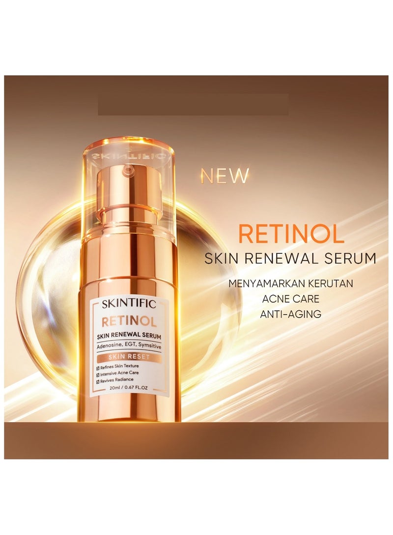 SKINTIFIC Anti Aging Retinol set Retinol skin Renewal Moisturizer + Retinol Skin Renewal Serum