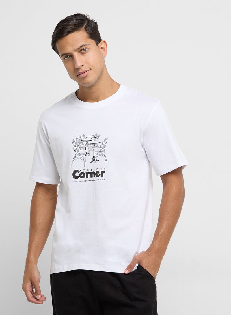 Graphic Crew Neck T-Shirt