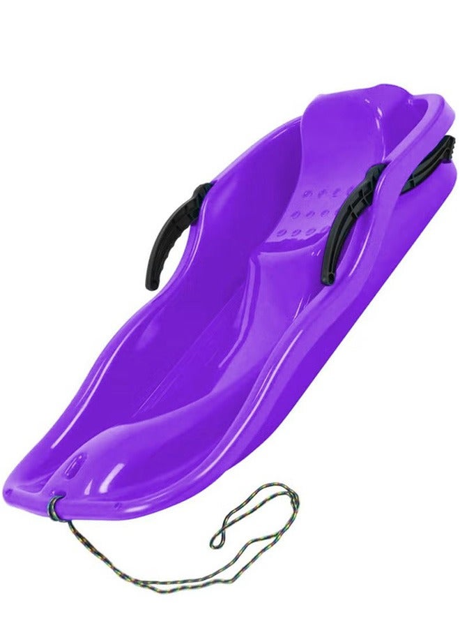 Outdoor Sports Plastic Snowboard Sled Ski Mat And Snowboard, Purple